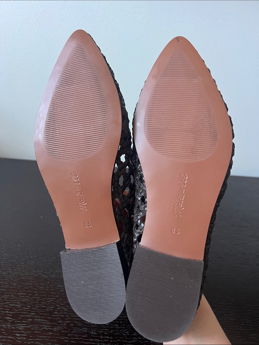 Madewell Brown Woven Pointed-Toe Flats - Picture 3 of 4